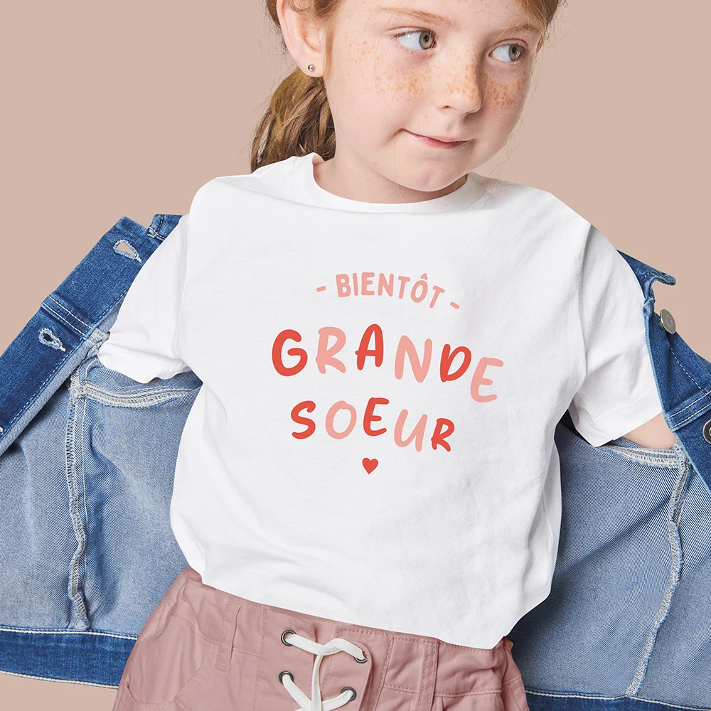 Camiseta hermano/a mayor para anuncio de embarazo y baby shower