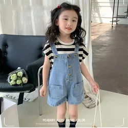 Pantalones cortos vaqueros de estilo occidental para niñas de verano