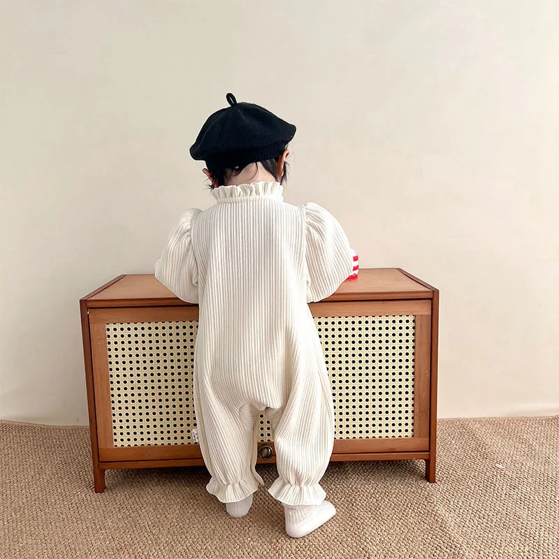 MILANCEL Mameluco beige para niña – Confeccionado en tejido suave - imagen 2