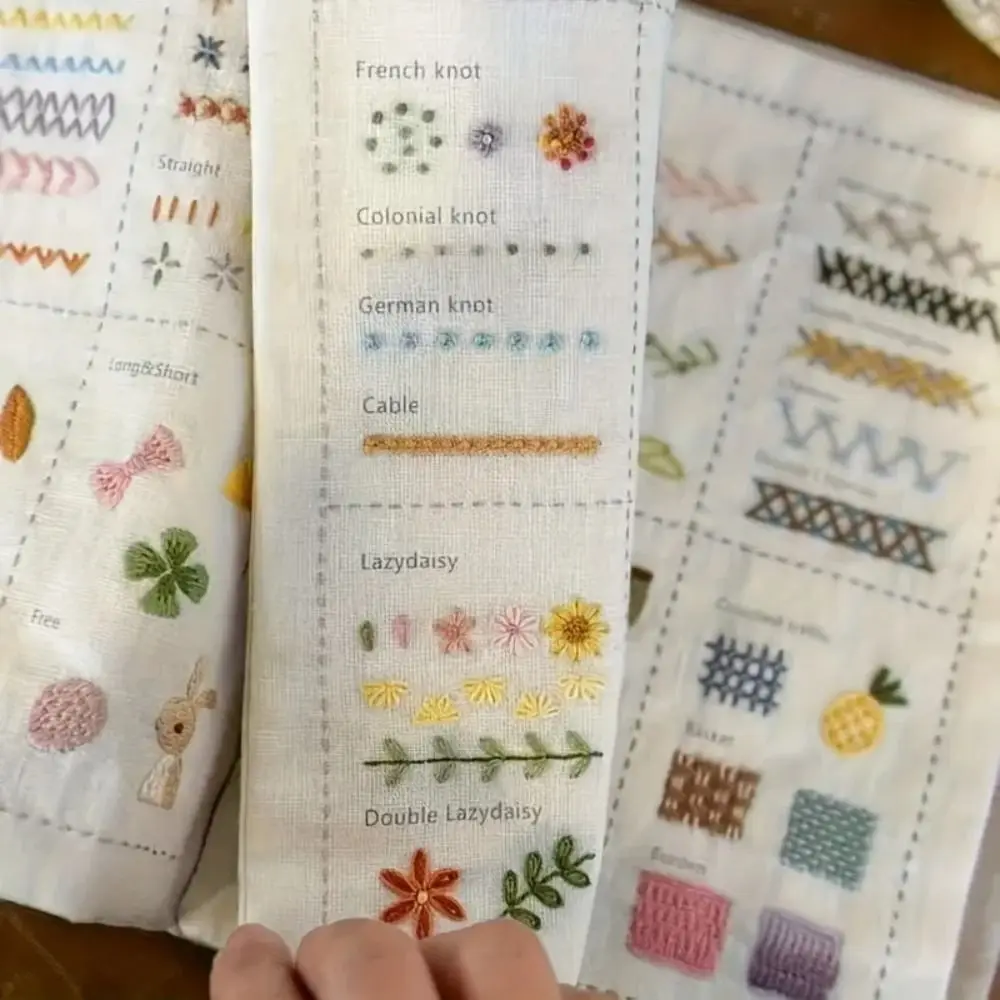 Kit de bordado infantil portátil con fieltro y guía de puntadas - imagen 4