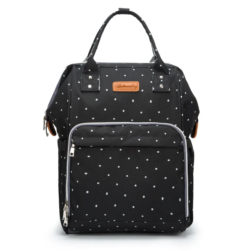 Mochila para pañales impermeable con hebilla de cochecito convertible