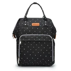 Mochila para pañales impermeable con hebilla de cochecito convertible