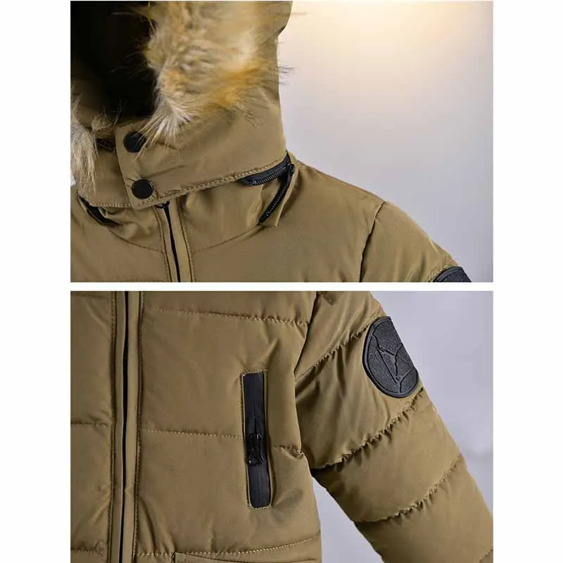 Abrigo acolchado de invierno con cremallera para niños, cálido - imagen 3