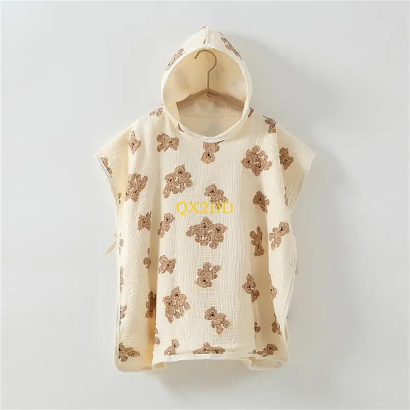 Toalla con capucha absorbente para niños – Manta envolvente suave de baño - imagen 5