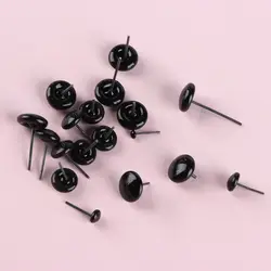 Ojos de seguridad cristal negros para muñecas y peluches