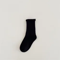 Calcetines de algodón para bebé con volantes vintage