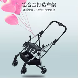 Coche ligero pliable con capota alta 4 ruedas niño