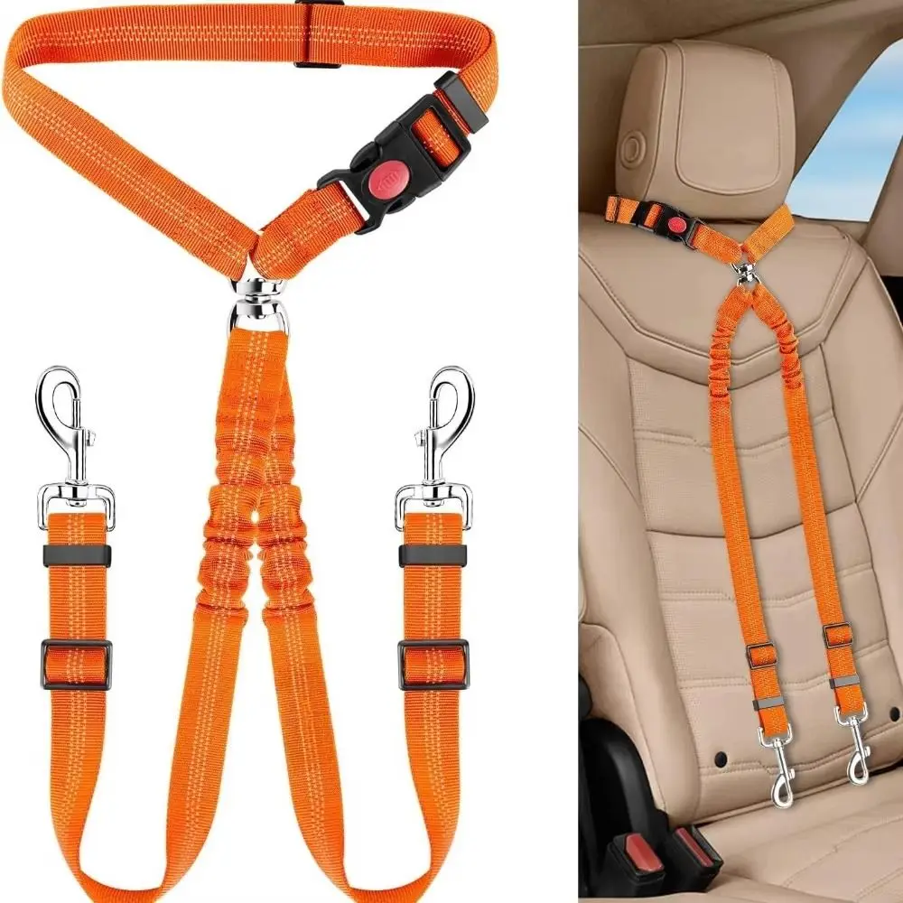 Cinturón de seguridad doble para perro con anclaje al reposacabezas - imagen 4