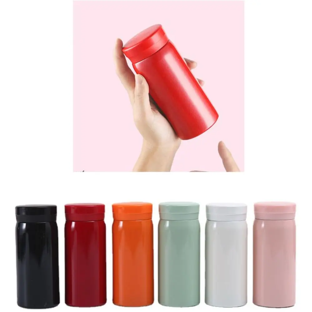 Mini termo con taza aislada de acero inoxidable portátil para niños - imagen 3