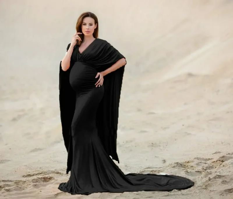 Vista del vestido de maternidad para fotos