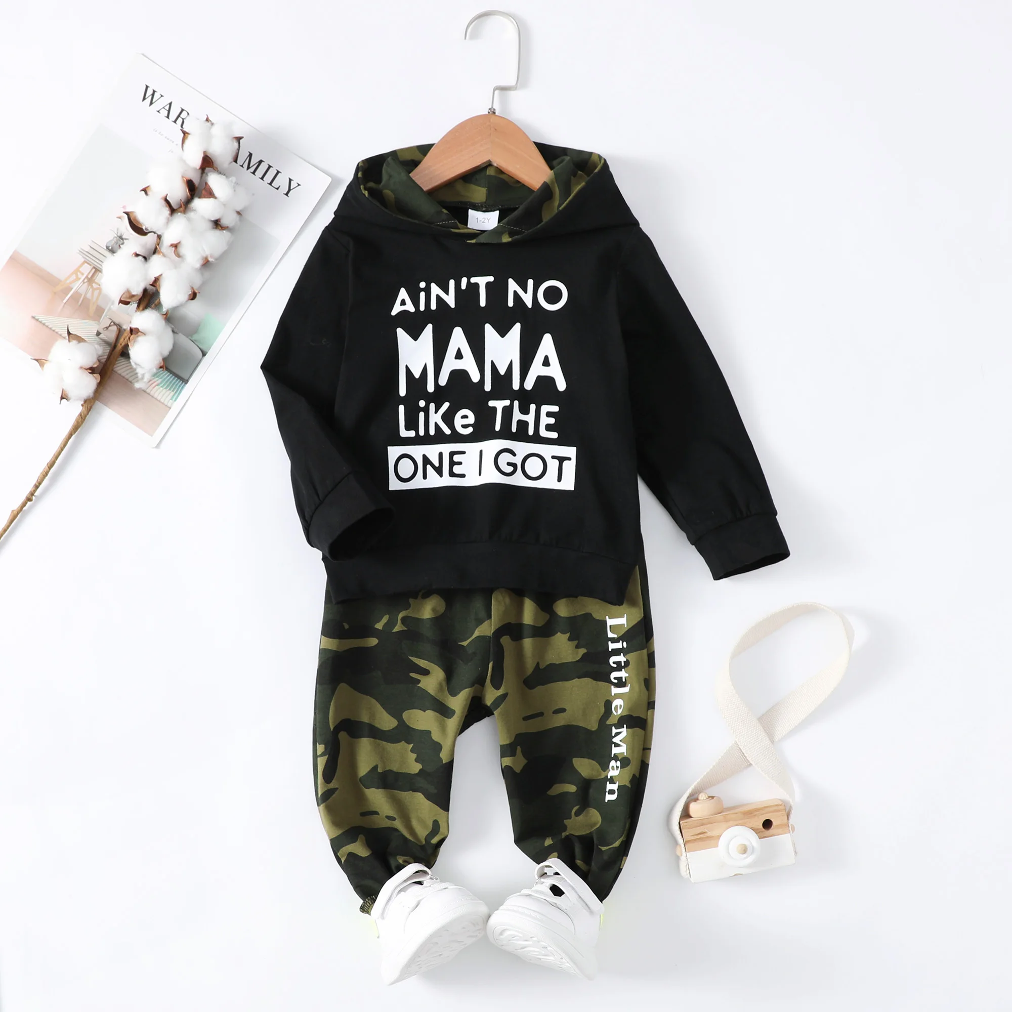 Pantalones camuflaje para bebé
