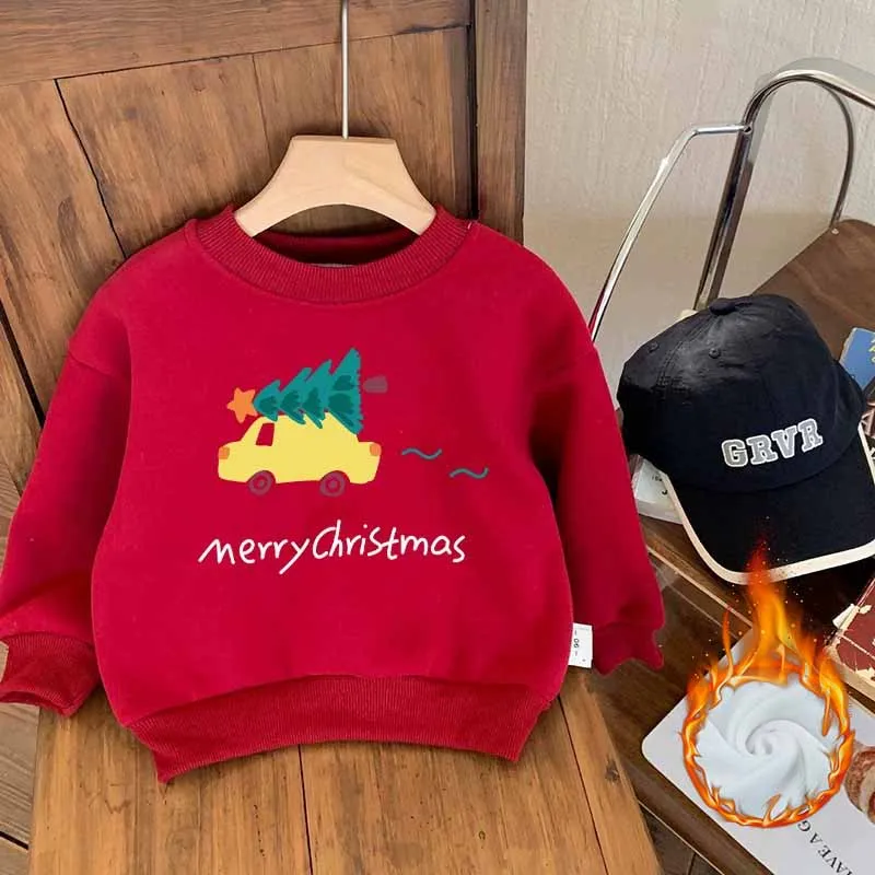 Sudadera navideña acolchada para niñas, cálida de invierno - imagen 5