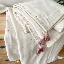 Manta envolvente recién nacidos muselina orgánica estilo bohemio