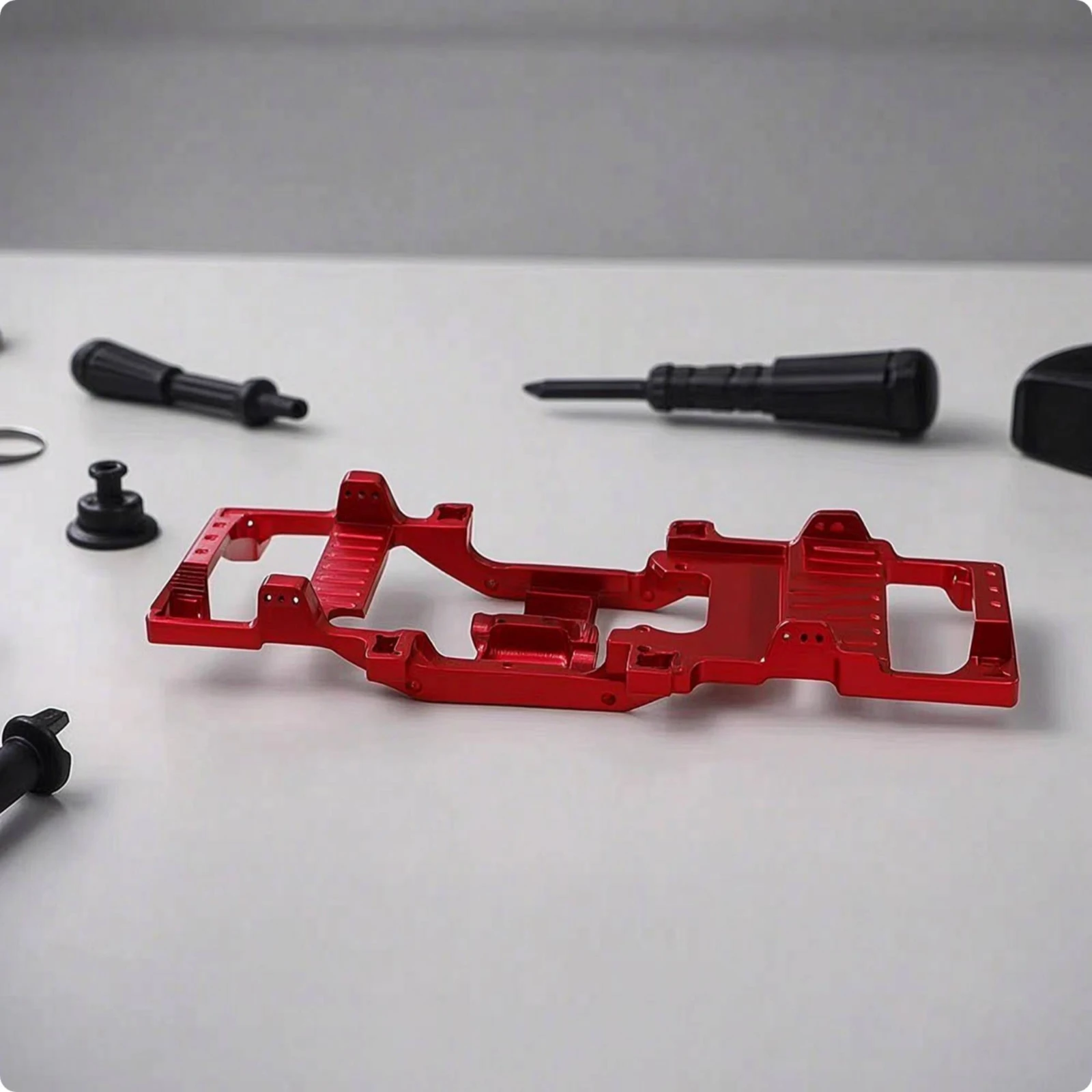 Chasis RC de aleación rígido mecanizado para construcciones a medida - imagen 2