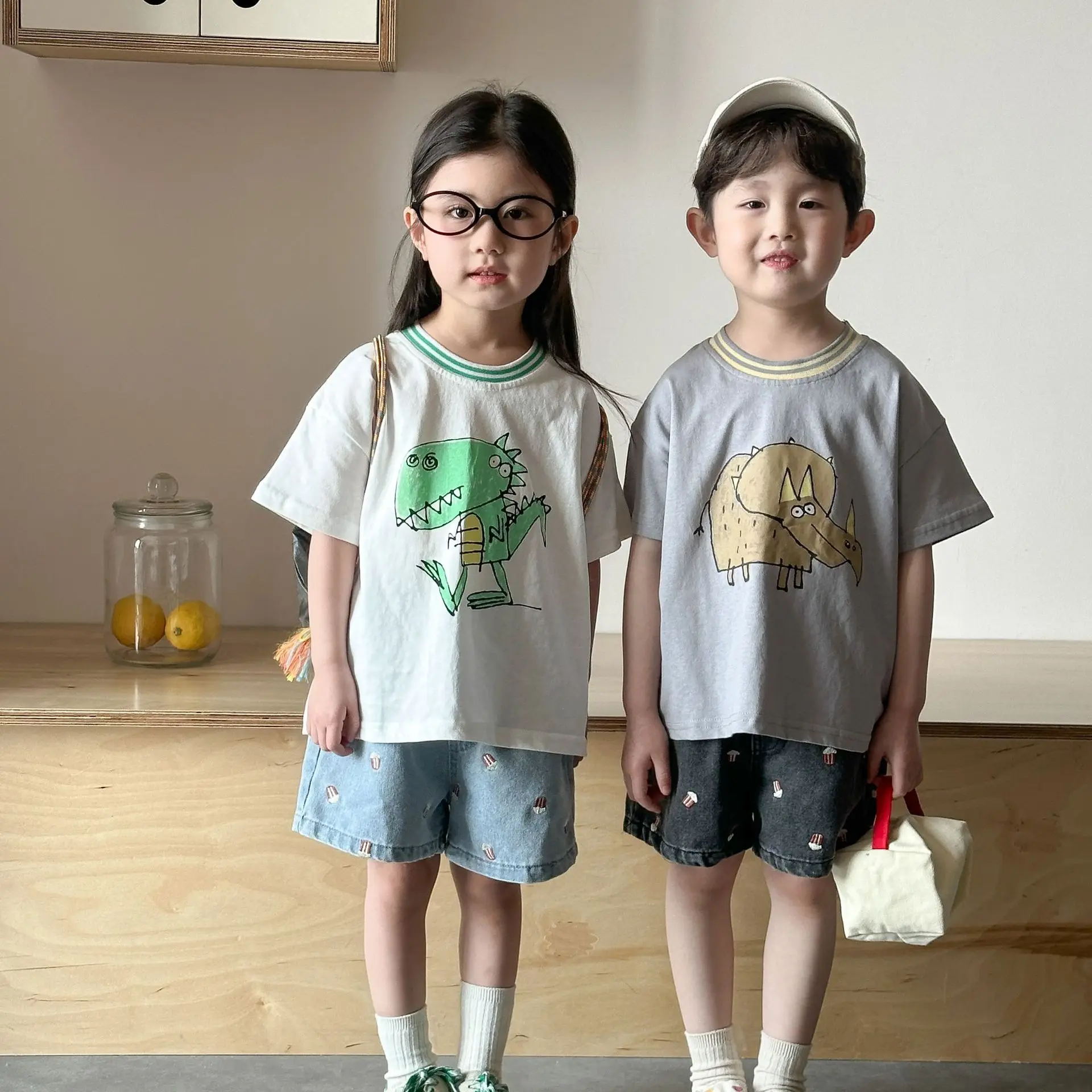Camisetas verano para niño manga corta estampadas dibujos animados - imagen 2