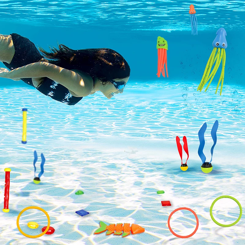 Anillos de agua con forma de pez torpedo para piscina