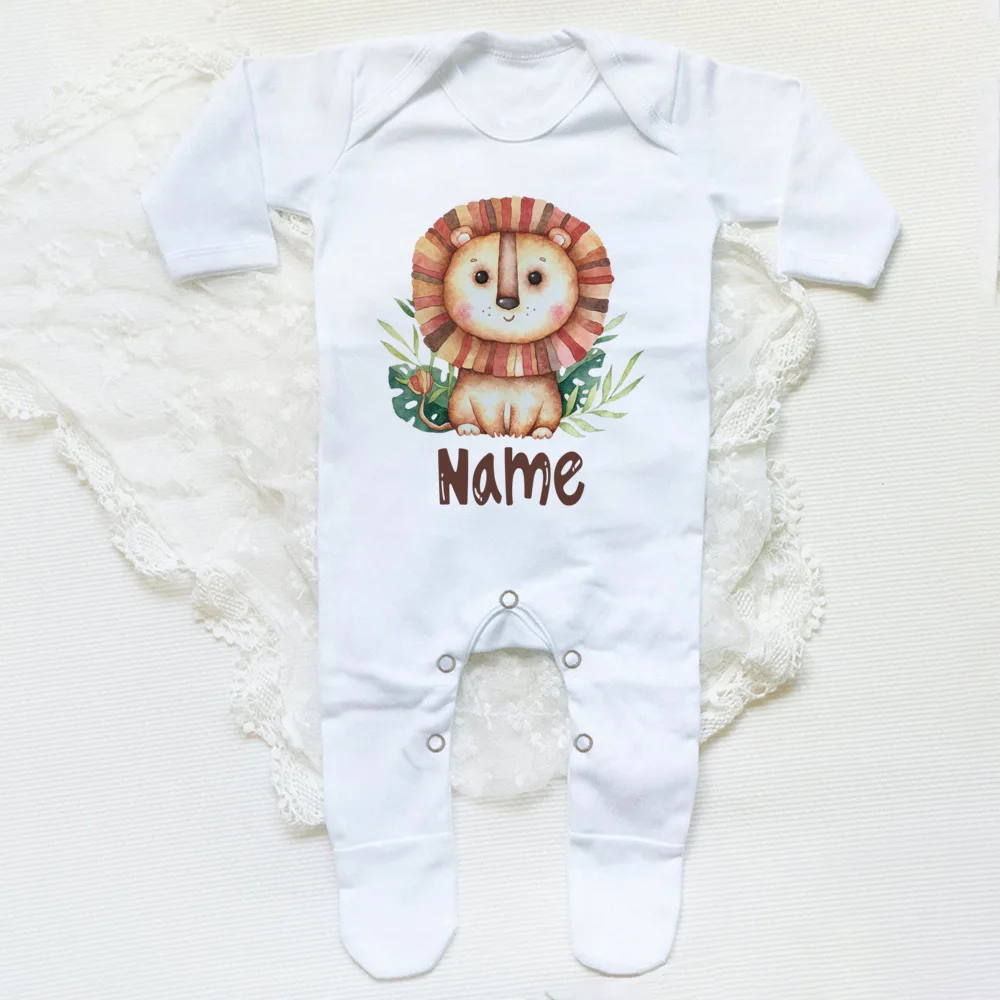 Body animal personalizado para bebé en diferentes situaciones