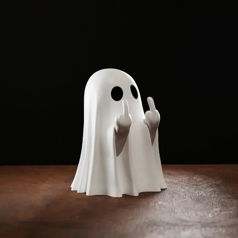 Figura de fantasma luminosa para decoración de Halloween infantil - imagen 2