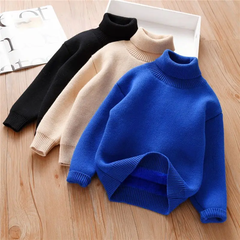 Jersey de lana cuello alto niño – Otoño invierno - imagen 4