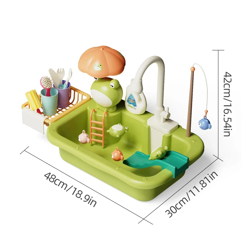 Lavavajillas de juguete con agua para juegos de cocina infantiles - imagen 3