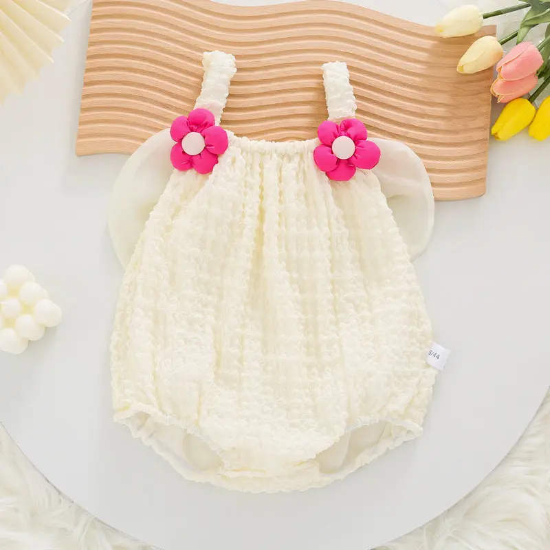 MILANCEL Body verano niña con lazo floral