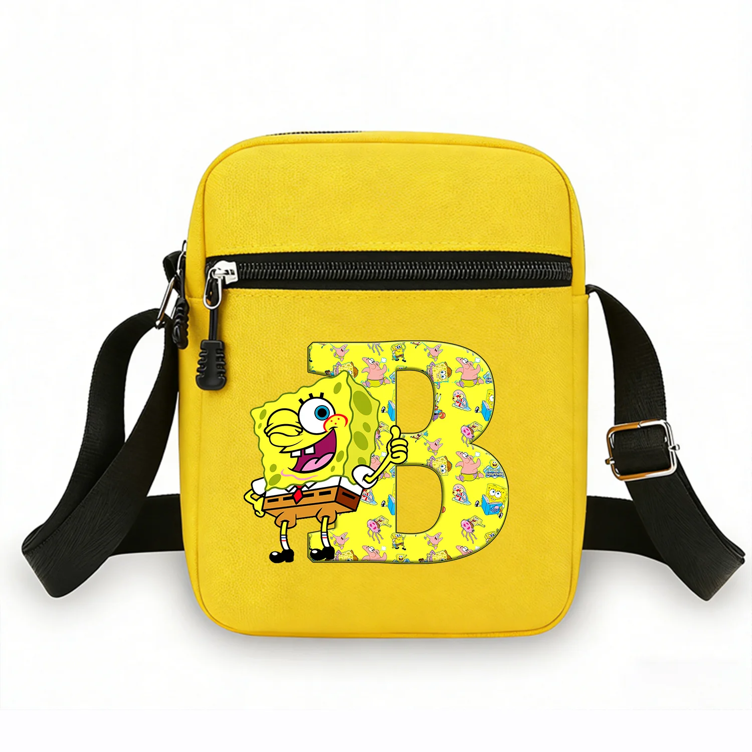 Bob Esponja bolso bandolera infantil de doble compartimento cuadrado - imagen 3