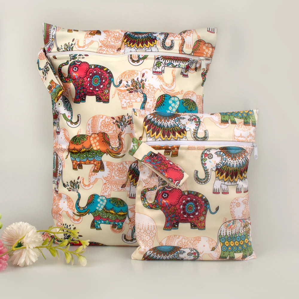 Babyshow Bolsas húmedas impermeables para pañales de tela reutilizables
