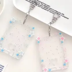 Funda acrílica para tarjetas con estrellas brillantes y protector