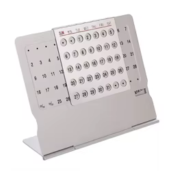 Calendario perpetuo de sobremesa de metal para casa duradero