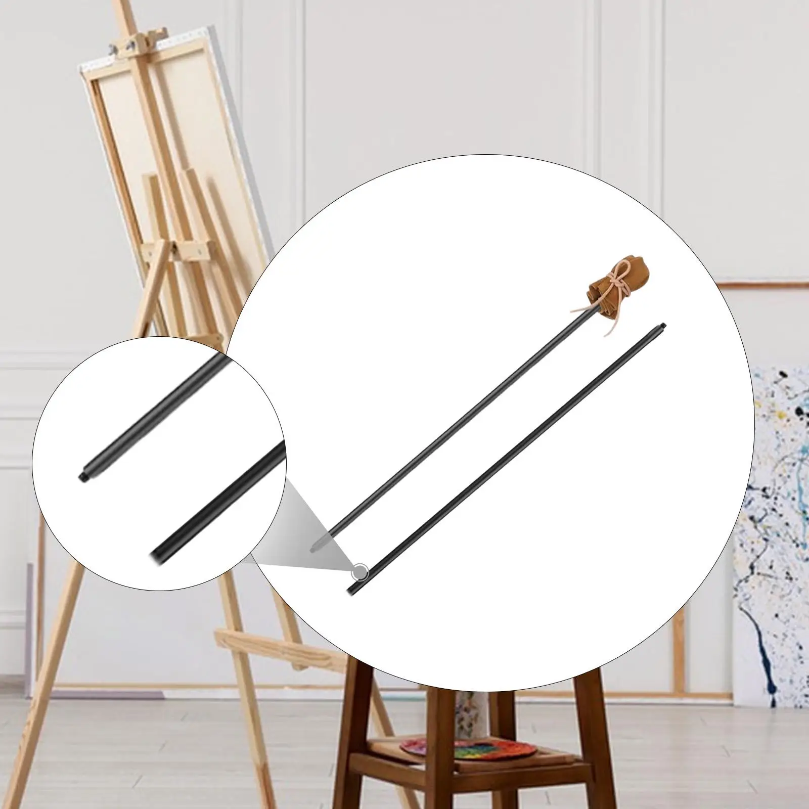 Reposabrazos Mahl Stick para pintura al óleo: precisión y comodidad - imagen 4