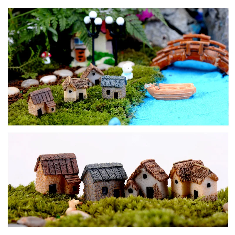 Mini figura resina estilo jardín de hadas decoración hogar - imagen 5