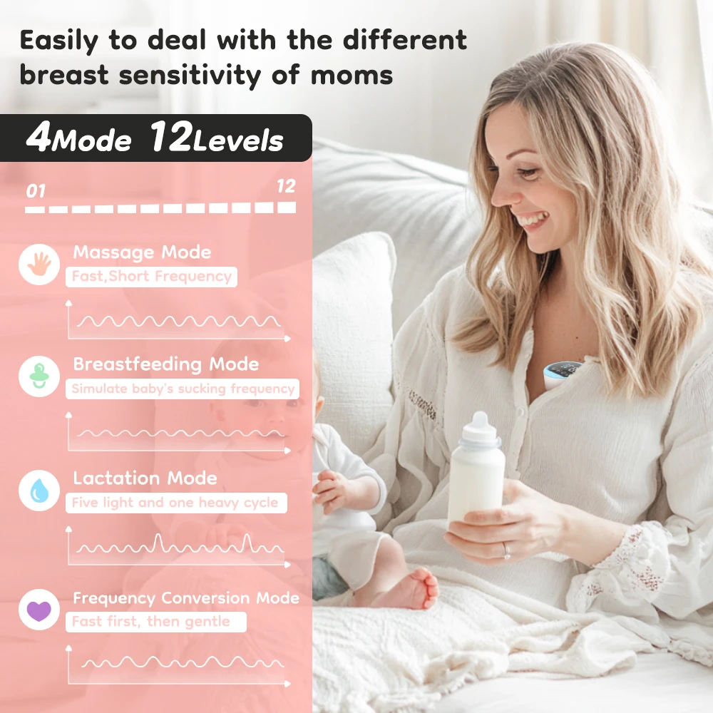 MAMIJOY extractor de leche eléctrico portátil manos libres silencioso - imagen 4