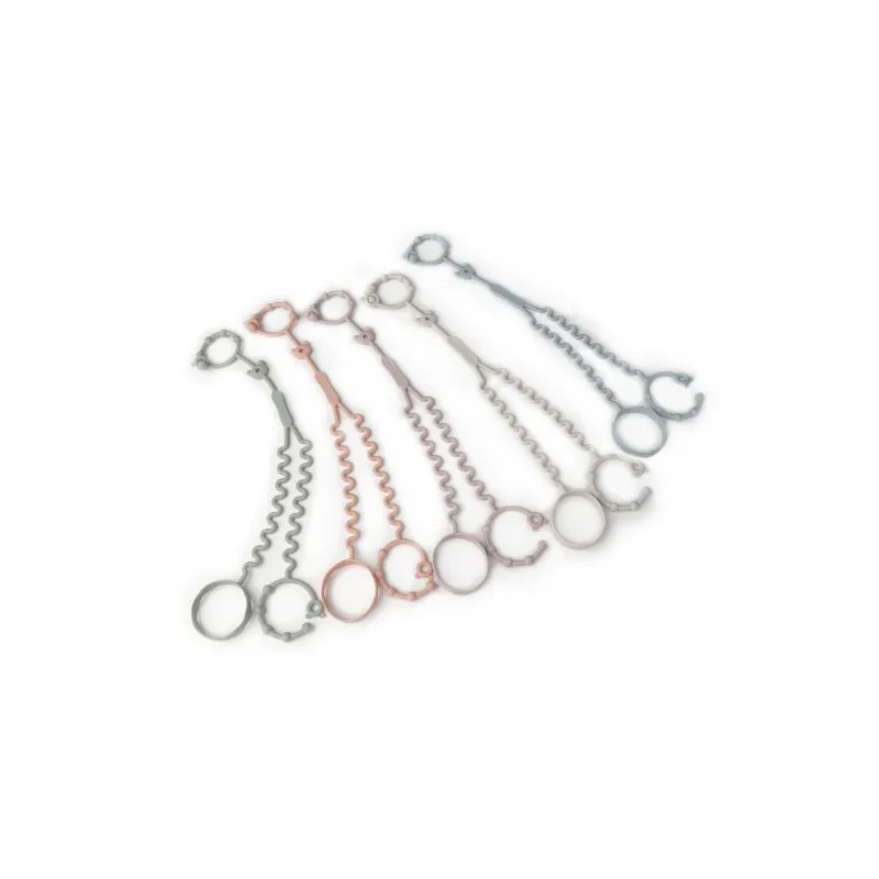 Mordedor de silicona con cadena antipérdida para bebés - imagen 3