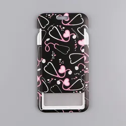 Funda infantil para móvil con tarjetero – Diseño mariposa floral