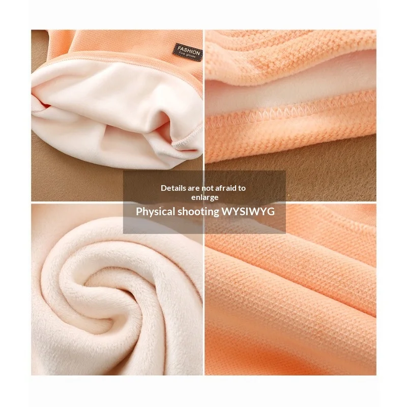 Conjunto de bebé forro polar, top punto grueso y pantalón cintura alta - imagen 3