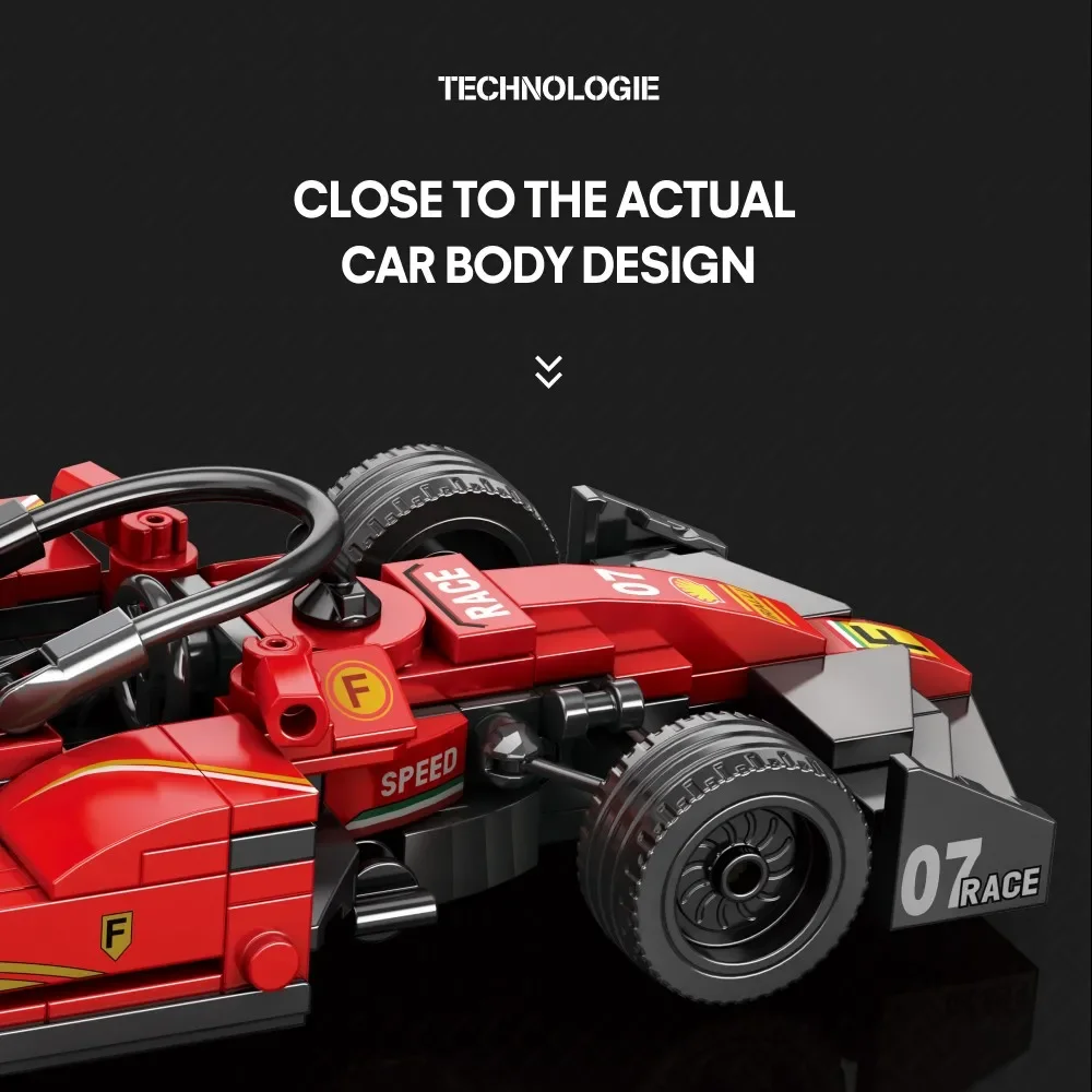 Bloques de construcción coche carreras fórmula para niños - imagen 2