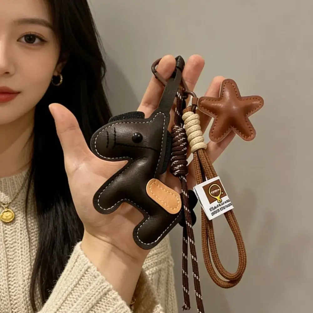 Colgante para bolso con caballo vintage y cuerda de nailon trenzada - imagen 5