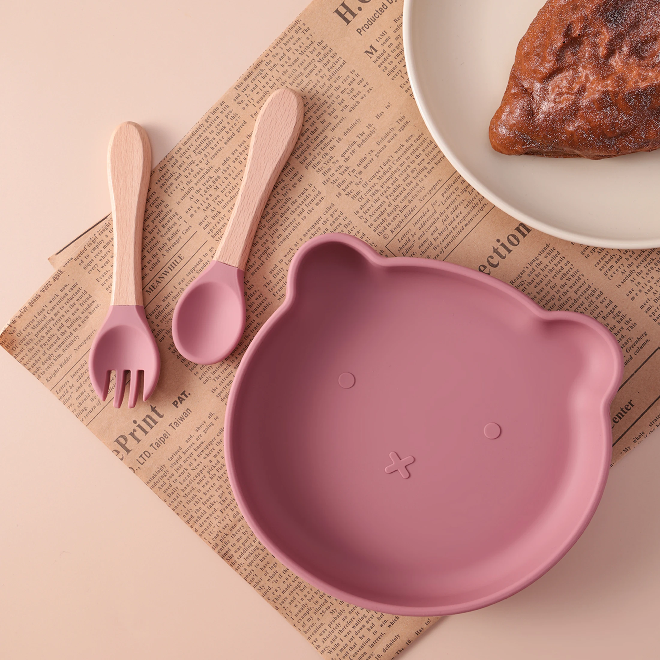 Platos de succión de silicona sin BPA para autoalimentación infantil - imagen 4