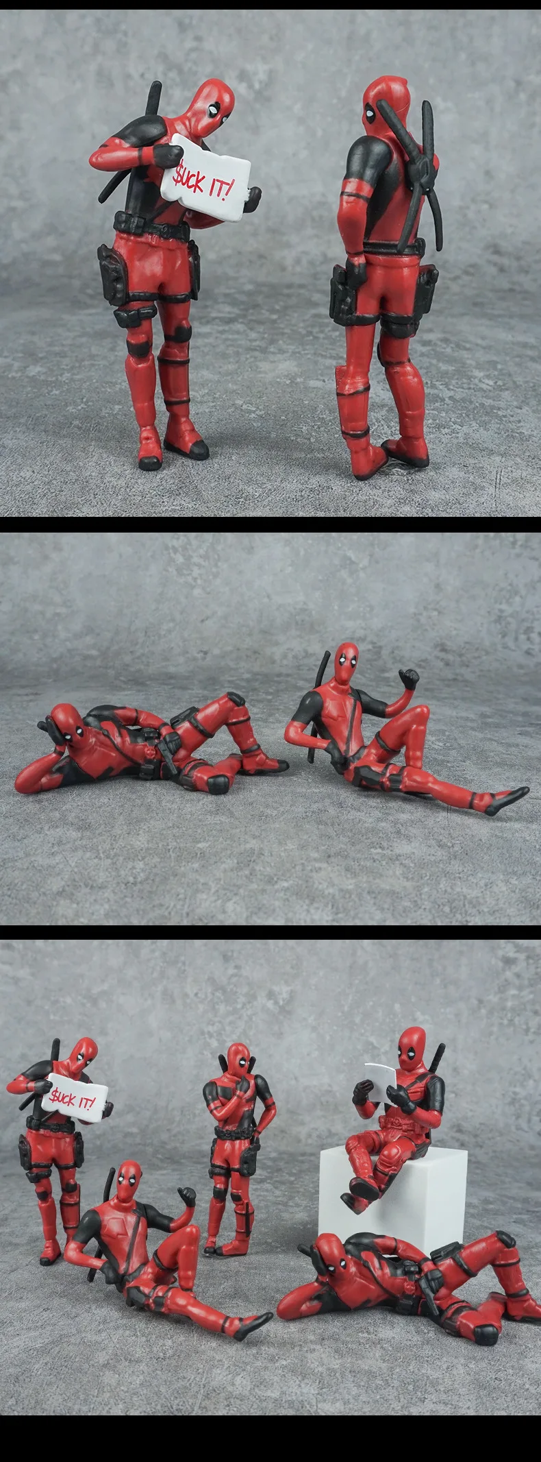 Figuras Deadpool para decorar espacios pequeños