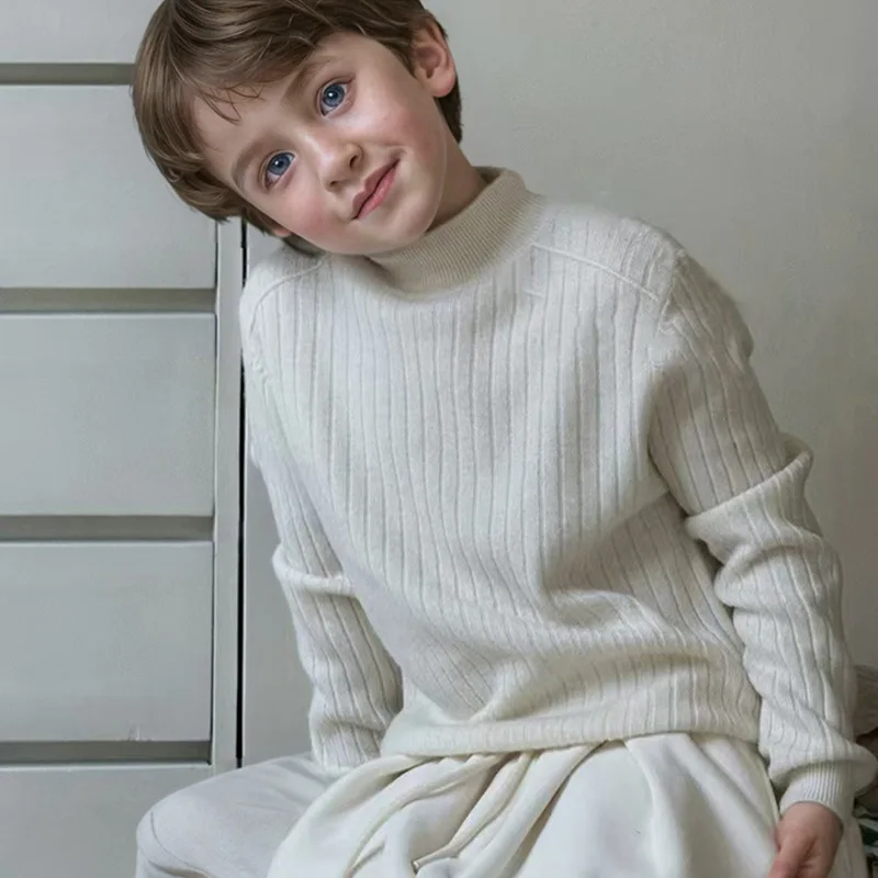 Jersey de punto cálido para niños – Otoño/Invierno