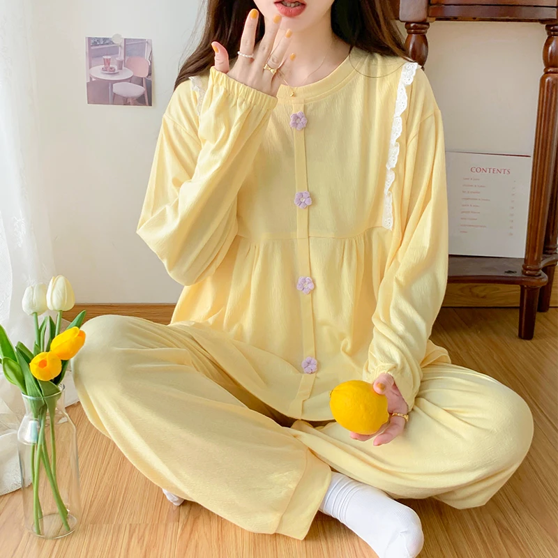 Pijama de algodón para embarazo y órgana - imagen 3