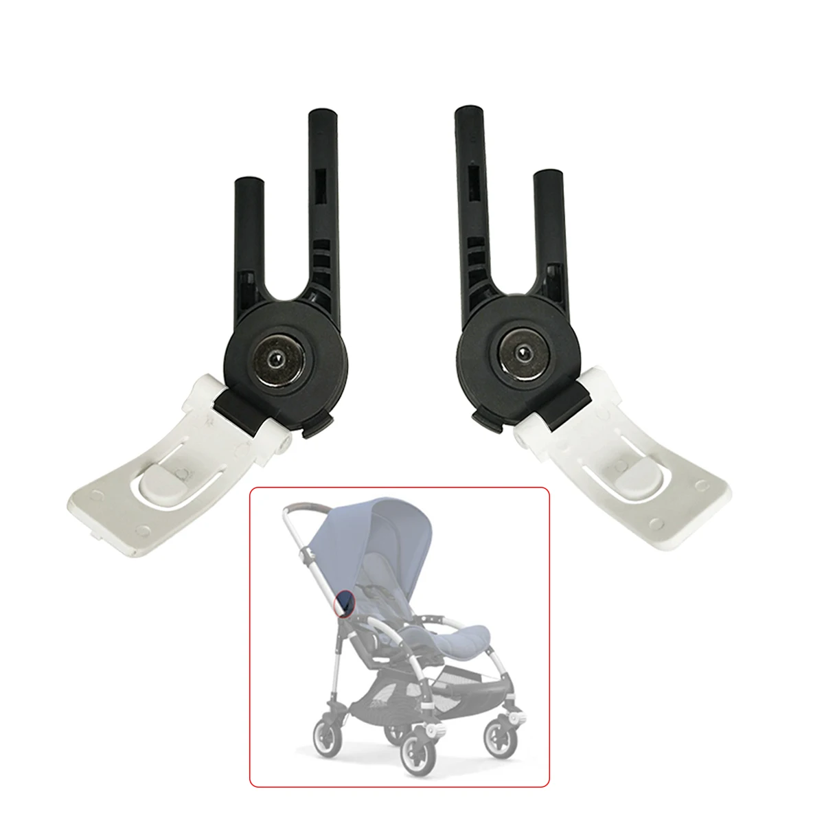 Clip para toldo Bugaboo Bee, abrazadera varilla de techo cochecito - imagen 2