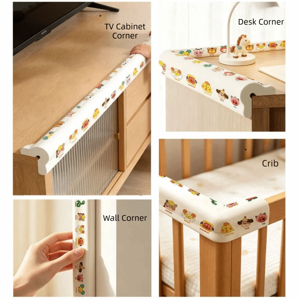 Protector de esquinas de escritorio acolchado anti-colisión fácil