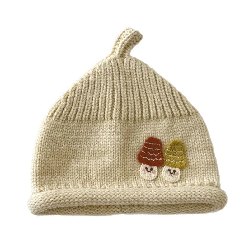 Gorro de seta bebé invierno térmico diseño dulce recién nacido - imagen 4