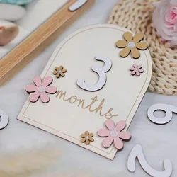 Tarjetas de hito mensual para bebé de fotografía