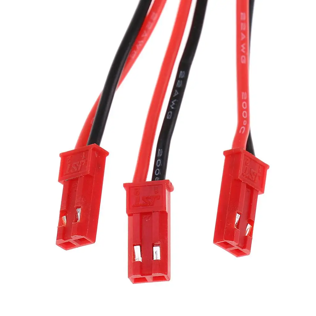 Cable de carga RC JST macho-hembra con silicona para batería Lipo