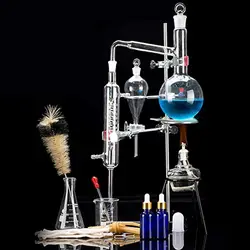 Kit de química para niños con destilación en cristalería de vidrio