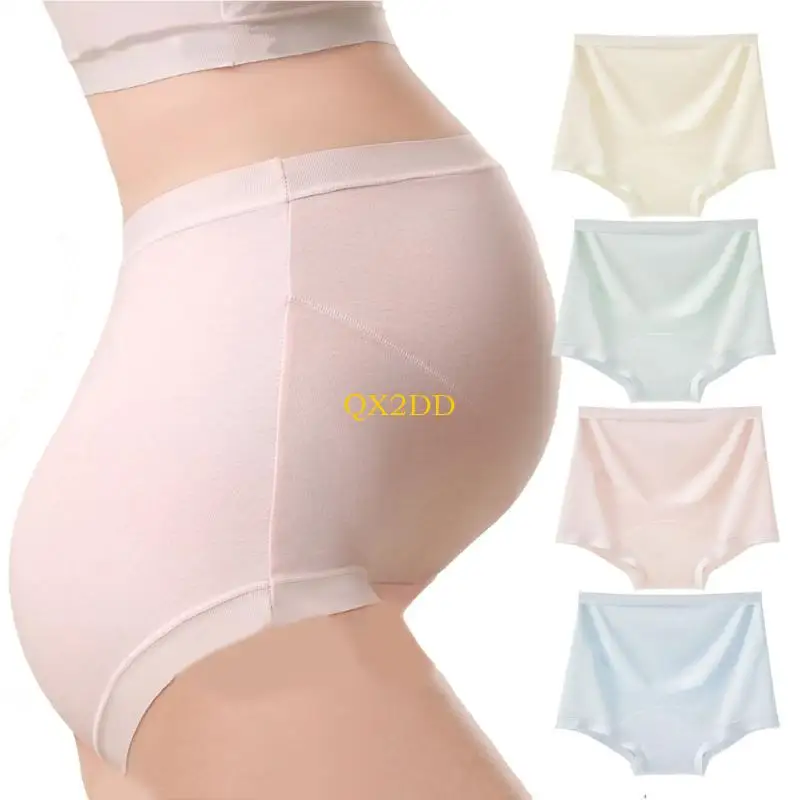 QX2D Ropa interior de embarazo en algodón con cintura alta y soporte - imagen 2