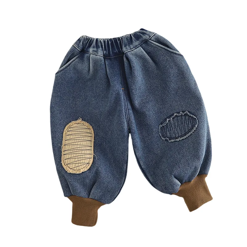 Pantalones vaqueros de terciopelo gruesos para niños – Otoño/Invierno - imagen 3