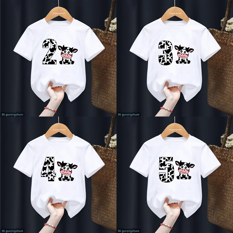 Camiseta infantil con estampado de vaca – Manga corta - imagen 5
